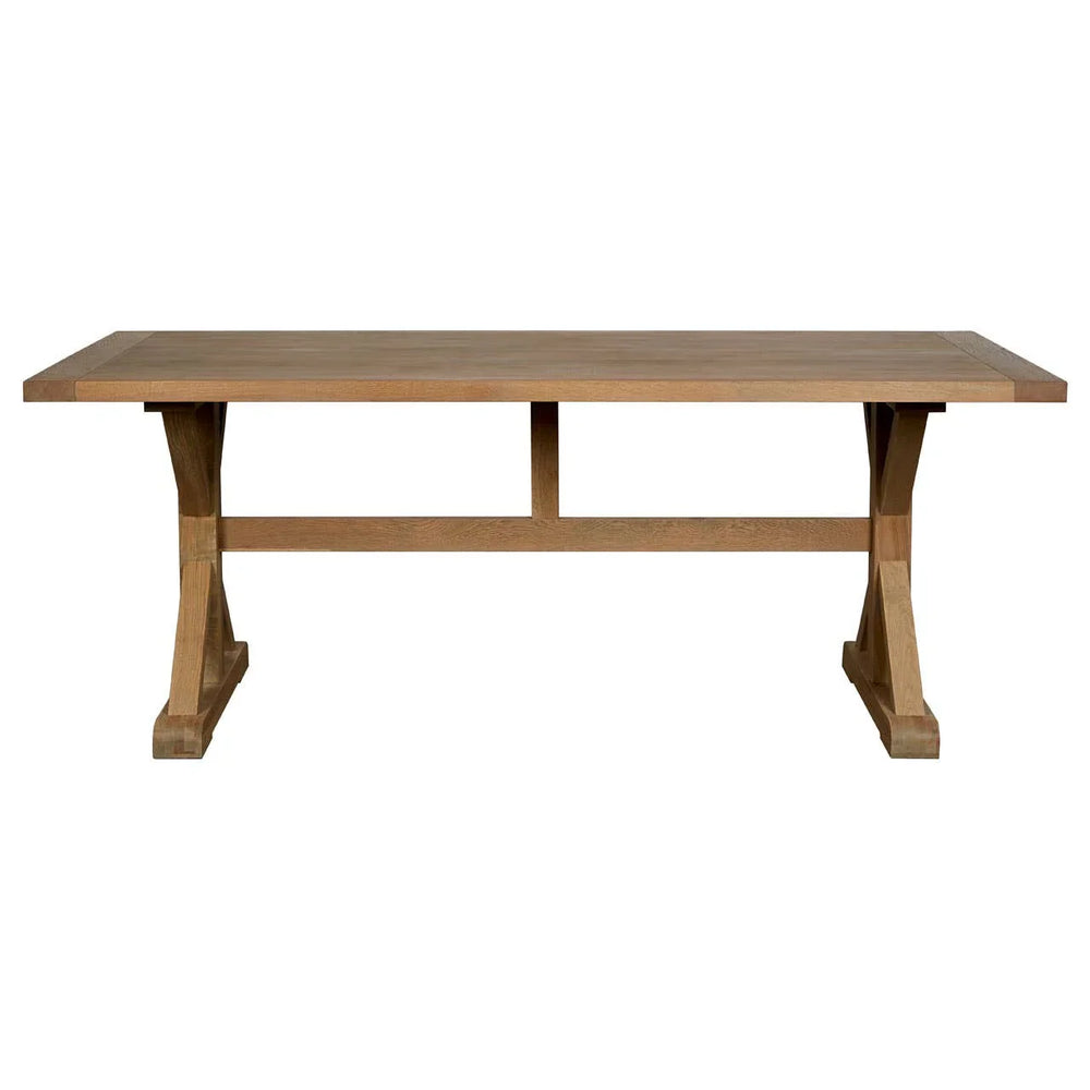 Lyon Grey Finish Oak Wood Dining Table