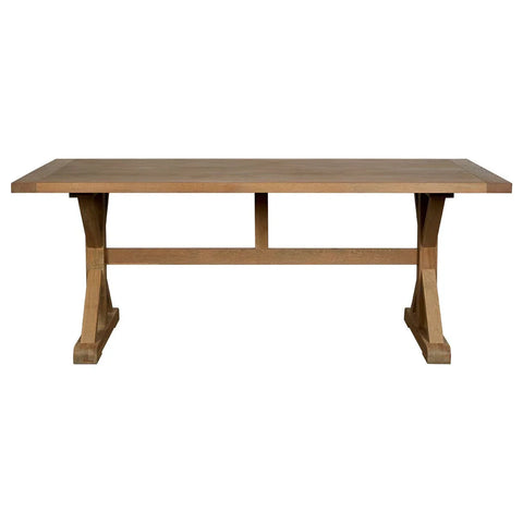 Lyon Grey Finish Oak Wood Dining Table