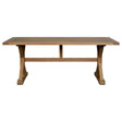 Lyon Grey Finish Oak Wood Dining Table
