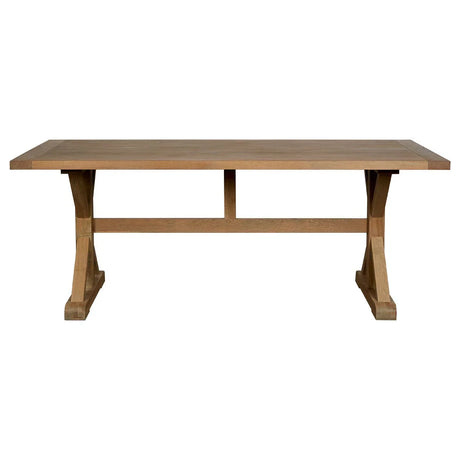 Lyon Grey Finish Oak Wood Dining Table