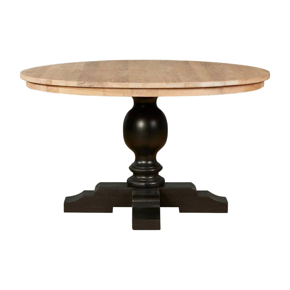 Whitewash Black Dining Table