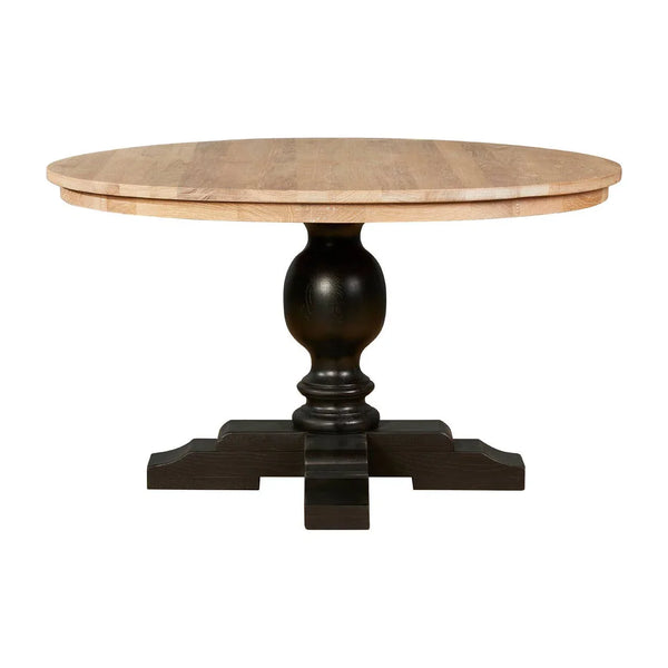 Whitewash Black Dining Table
