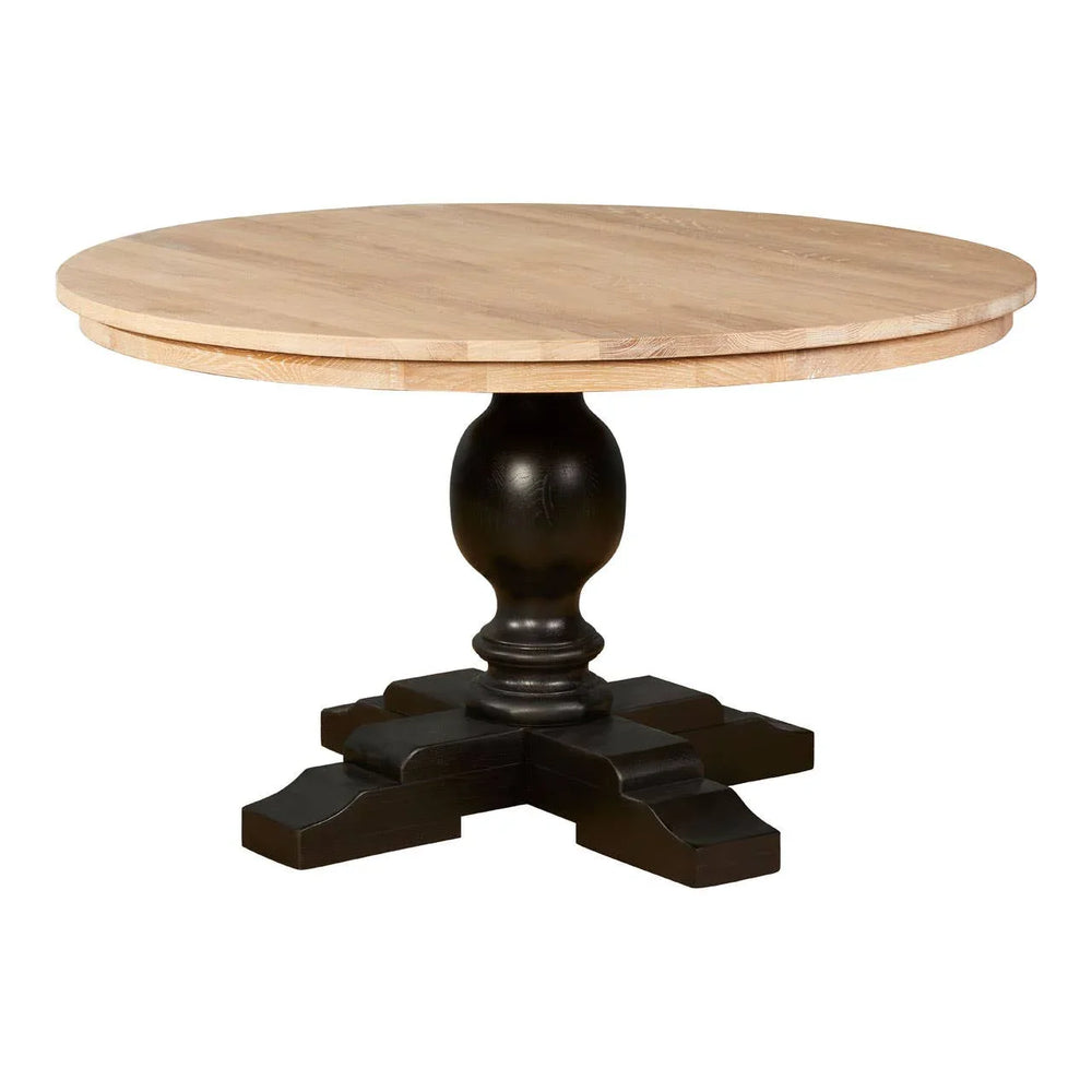 Whitewash Black Dining Table