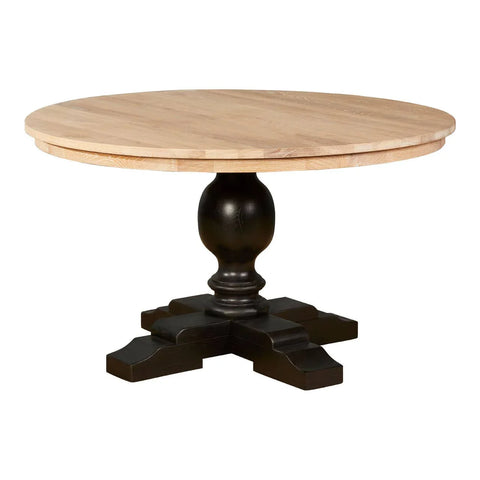 Whitewash Black Dining Table