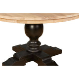 Whitewash Black Dining Table