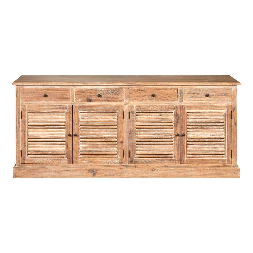 Lyon Whitewash Sideboard with 4 Drawers - Elegant Storage Solution