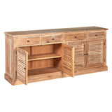 Lyon Whitewash Sideboard with 4 Drawers - Elegant Storage Solution