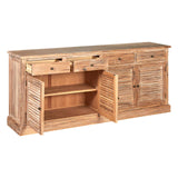 Lyon Whitewash Sideboard with 4 Drawers - Elegant Storage Solution