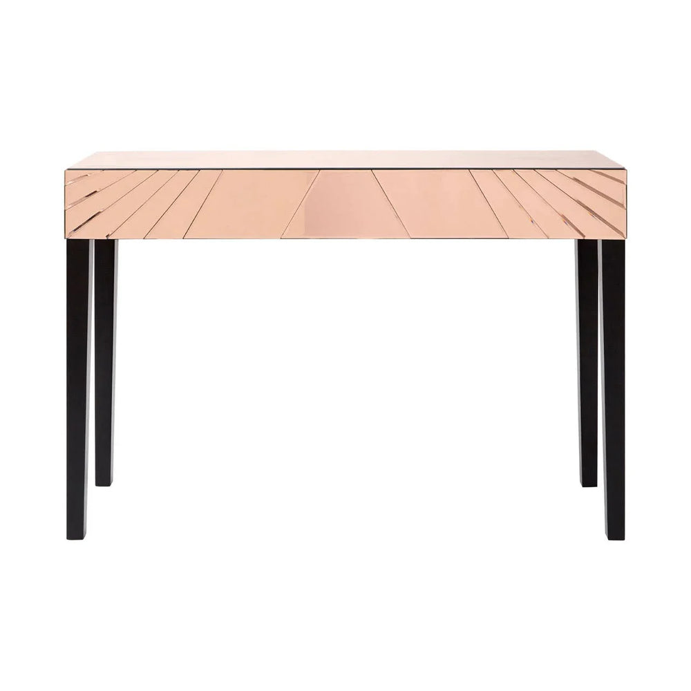 Rose Gold Mirrored Console Table