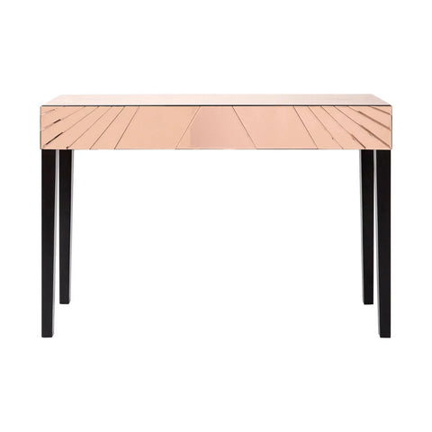 Rose Gold Mirrored Console Table