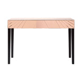 Rose Gold Mirrored Console Table