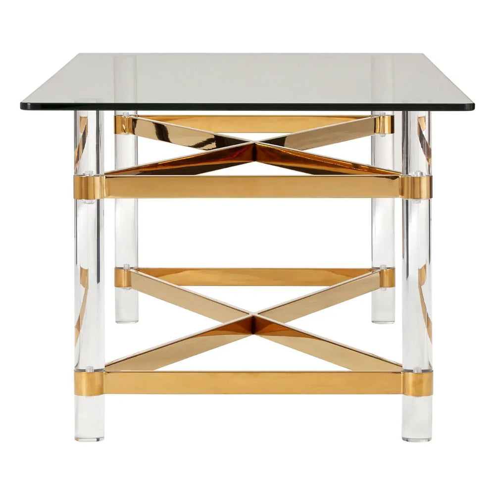 Luxe Glass Coffee Table