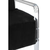 Luxe Black Velvet Accent Chair