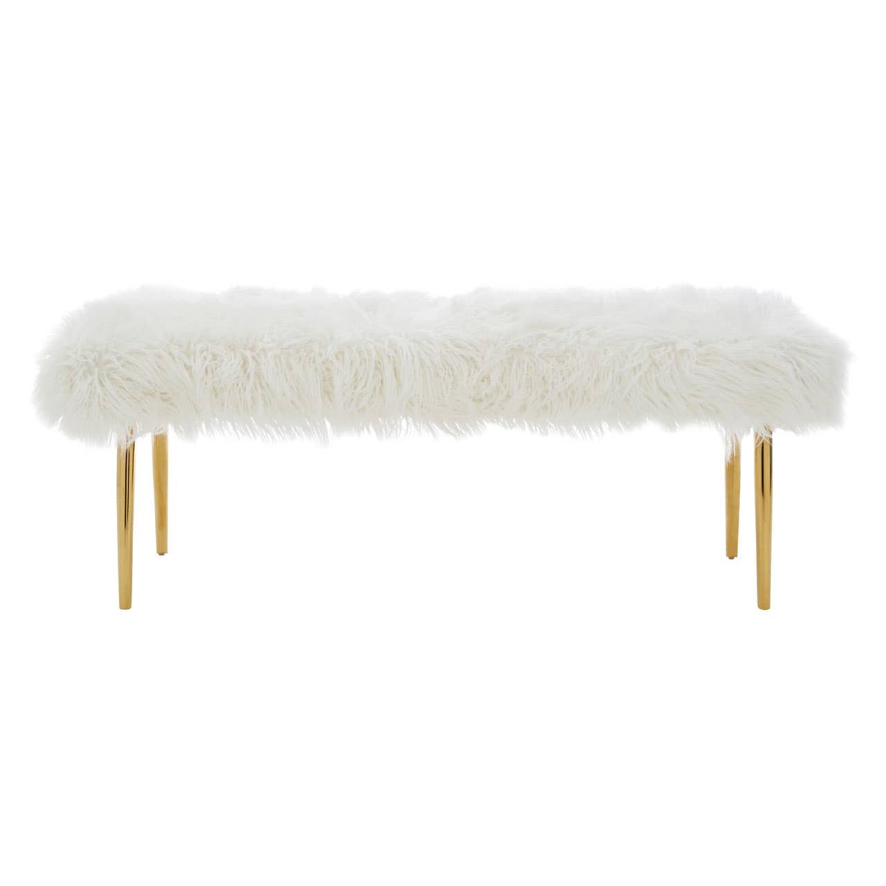 Luxe Faux Fur Bench