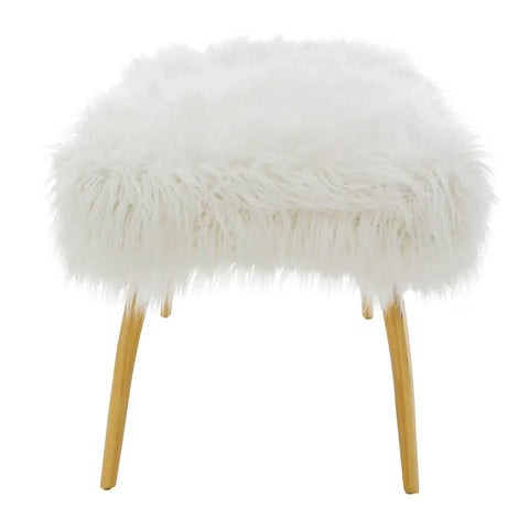 Luxe Faux Fur Bench