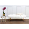 Luxe Faux Fur Bench
