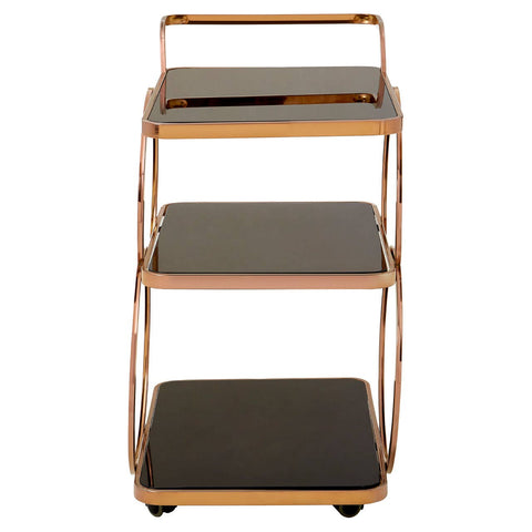 Luxe Rose Gold Drinks Trolley