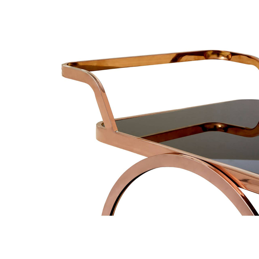 Luxe Rose Gold Drinks Trolley