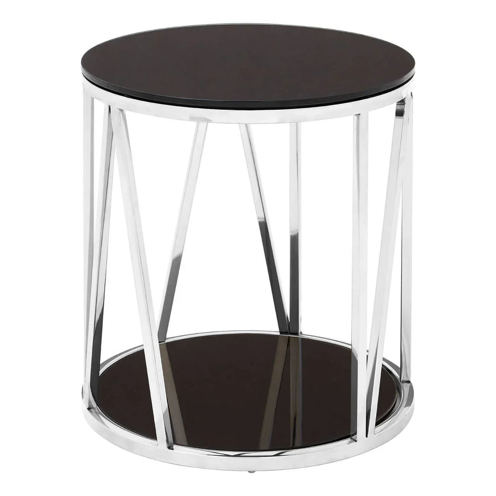Chrome Round Side Table