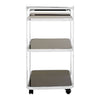 Luxe Chrome Glass Drinks Trolley