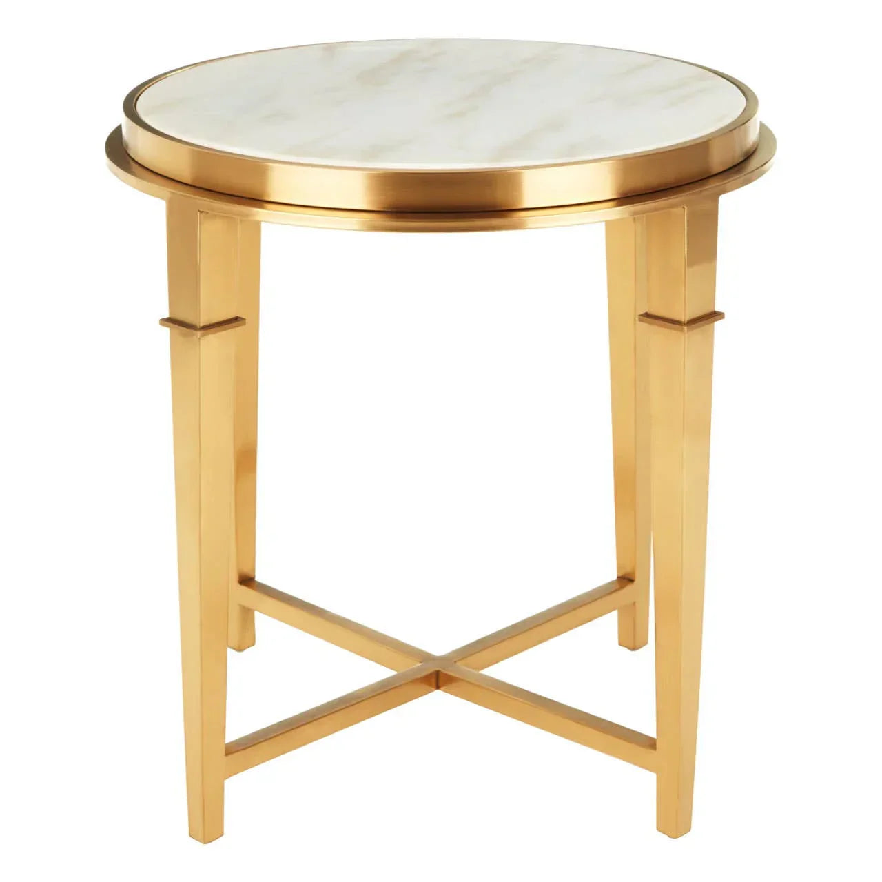 Marble Round Side Table