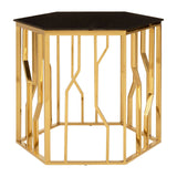 Hexagonal Gold & Black Luxury
