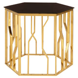 Hexagonal Gold & Black Luxury