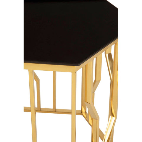 Hexagonal Gold & Black Luxury