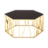 Golden Hexagonal Coffee Table