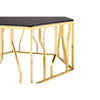 Golden Hexagonal Coffee Table