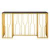 Gilded Glass Console Elegance