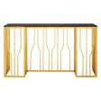 Gilded Glass Console Elegance