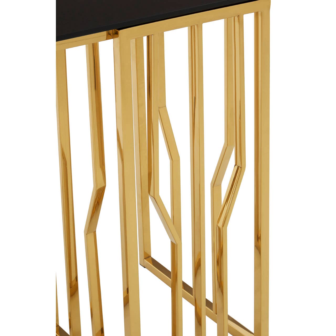 Gilded Glass Console Elegance