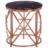 Rose Gold Marble Side Table
