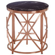 Rose Gold Marble Side Table