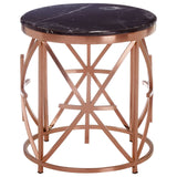 Rose Gold Marble Side Table