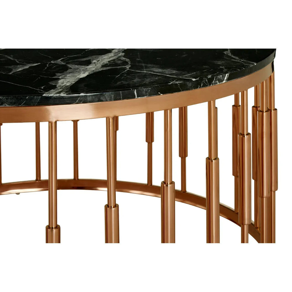 Rose Gold Marble Coffee Table