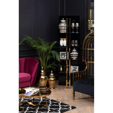 Elegant Metallic Coffee Table Duo