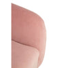 Pink Velvet Round Chair