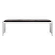 Modern Leather Bench