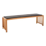 Luxe Leather Bench