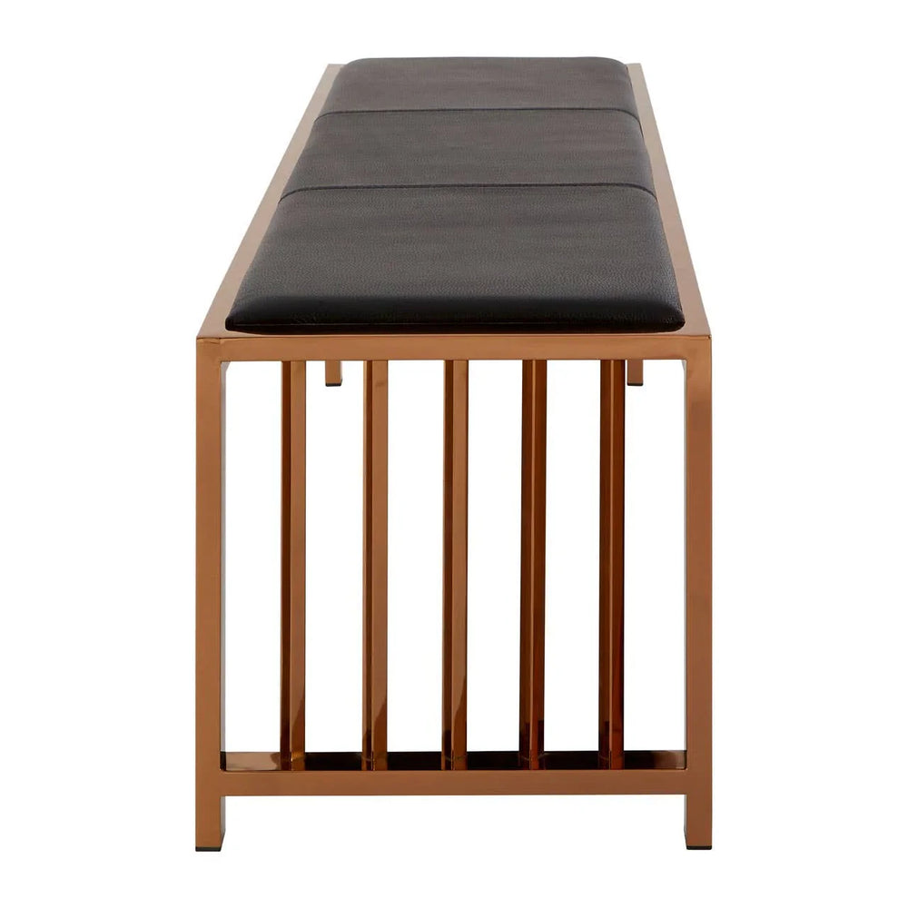 Luxe Leather Bench