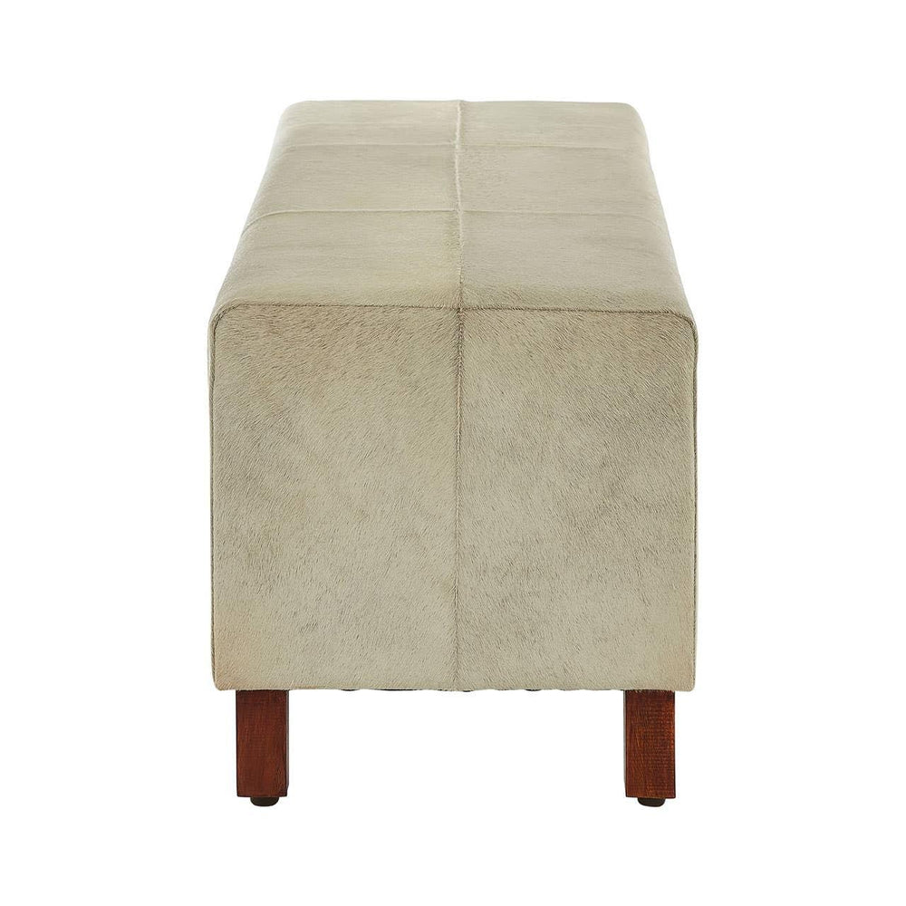 Luxe Leather Panel Bench