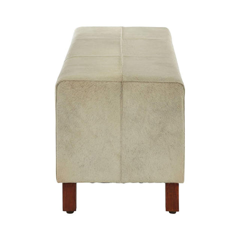 Luxe Leather Panel Bench