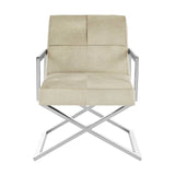 Luxe Leather Accent Chair