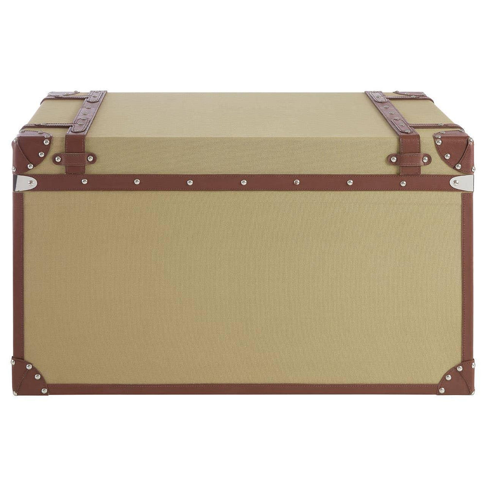 Canvas & Leather Storage Trunk