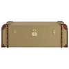 Canvas Leather Coffee Table