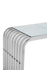 Glam Glass & Steel Console