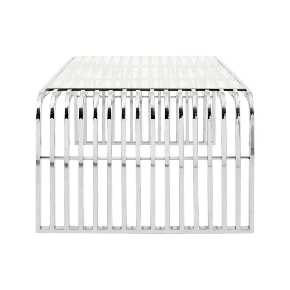 Vogue Slatted Stainless Coffee Table