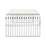 Vogue Slatted Stainless Coffee Table
